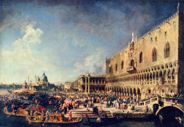 Recepcion de un enviado francés en Venecia