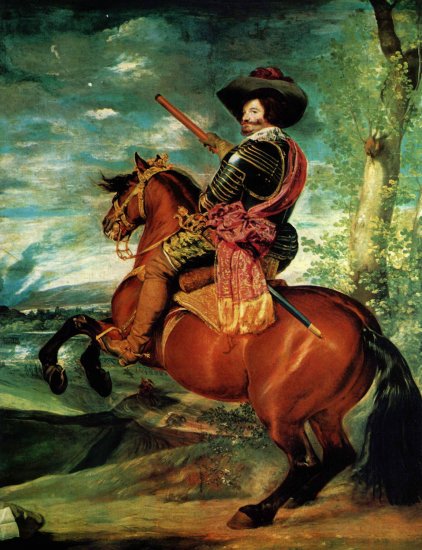Retrato de Gaspar de Guzmán, Conde- Duque de Olivares a caballo