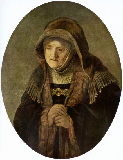 Retrato de la madre de Rembrandt, óvalo