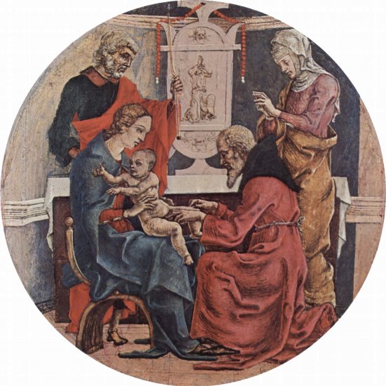  Roverella-Altar für St. Giorgio in Ferrara, Predella, Szene