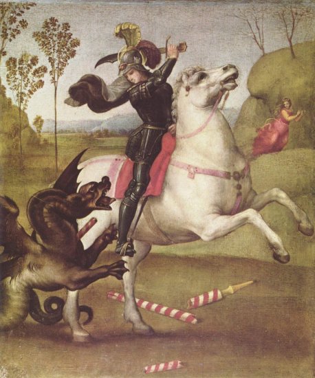 San Jorge luchando contra el dragon