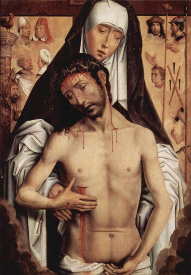  Schmerzenmutter mit totem Christus
