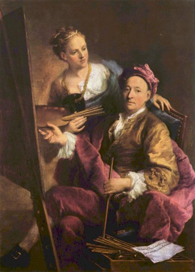 Selbstporträt des Künstlers mit seiner Tochter
