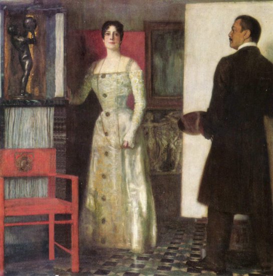  Selbstporträt des Malers und seiner Frau im Atelier
