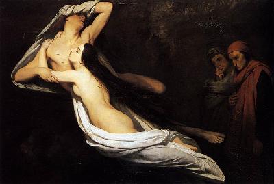 The Ghosts Of Paolo And Francesca Appear To dante And Virgil 1835