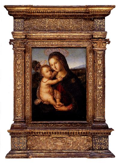 The Madonna And Child Before A Landscape