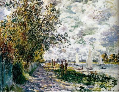 The Riverbank At Gennevilliers