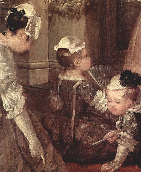  Theateraufführung der Kinder im Hause des John Conduit, Detail
