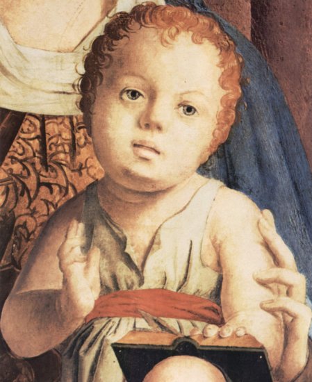  Thronende Madonna, Fragment der Pala di San Cassiano, Venedig, Detail