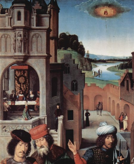  Triptychon der Mystischen Hochzeit der Hl. Katharina von Alexandrien, linker Flügel