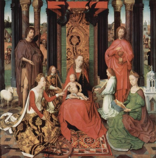  Triptychon der Mystischen Hochzeit der Hl. Katharina von Alexandrien, Mitteltafel