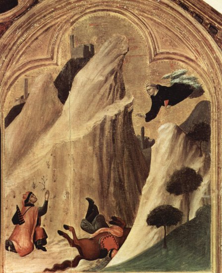  Triptychon des Seligen Hl. Augustinus Novellus, rechte Tafel, obere Szene
