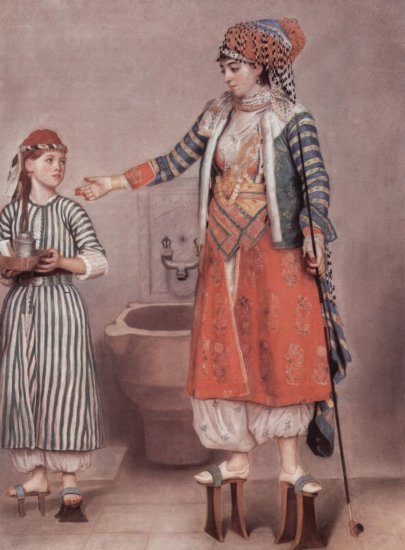  Türkische Dame mit Dienerin
