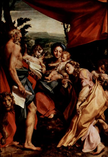Vírgen de San Jerónimo (el día), escena