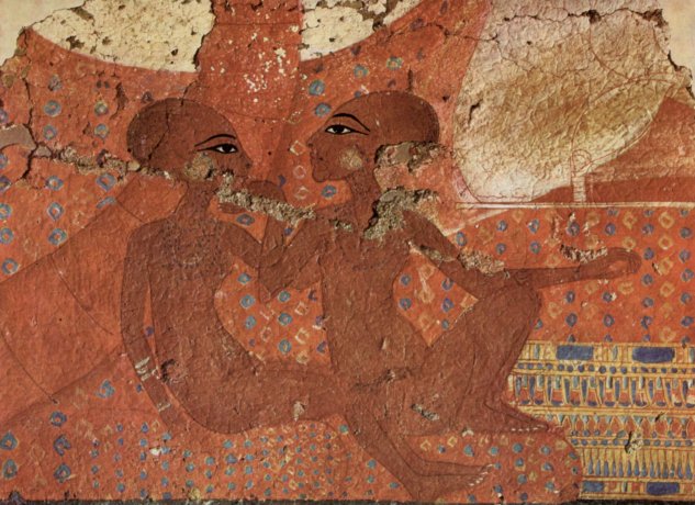  Wandmalerei aus El-Amarana, Szene