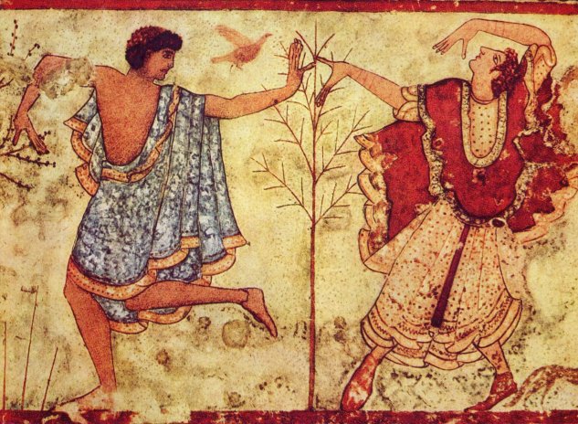  Zwei Tänzer, Detail
